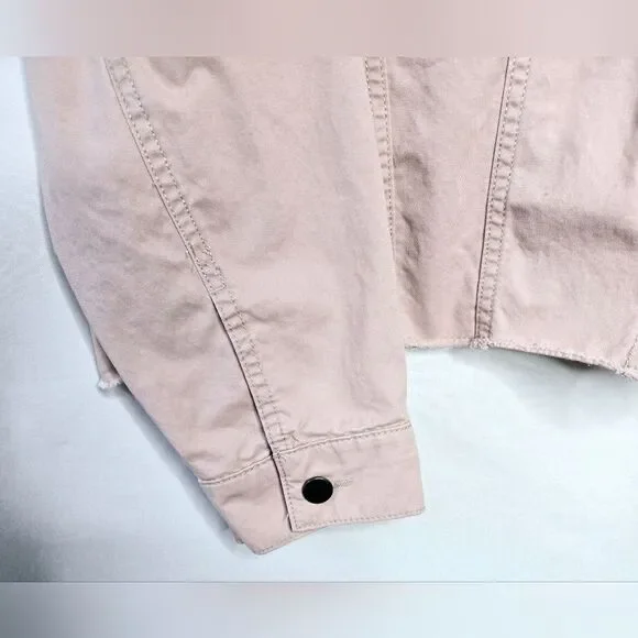 Women's Caslon Blush Pink Jacket w/ Raw Edge Hem Size 2X - Picture 4 of 8
